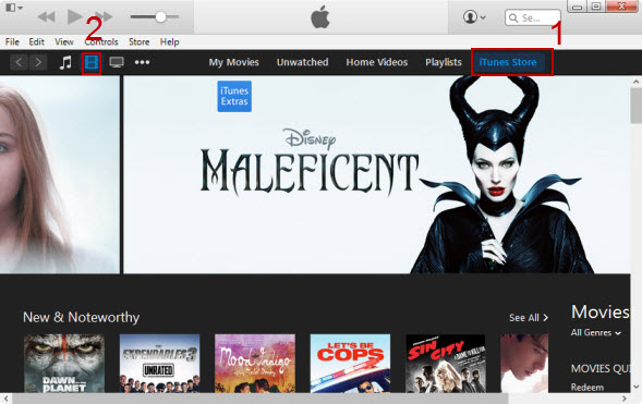 Rent Movie in iTunes 12 Interface