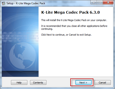 Install Windows Media Player K Codec Pack