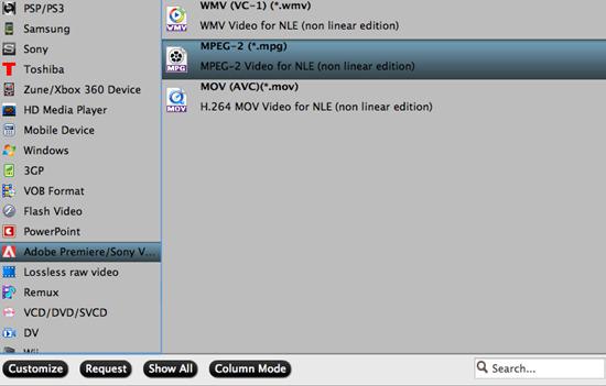 choose output file format