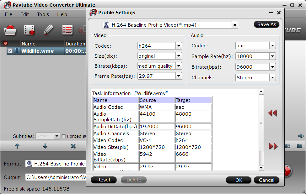 Compress video file size