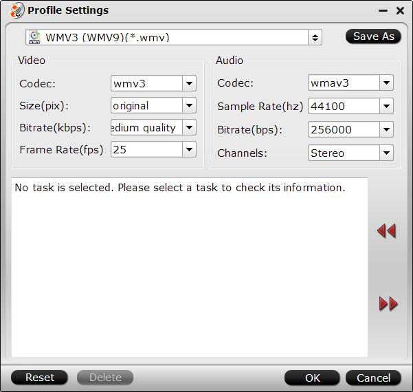 Adjust output profile settings