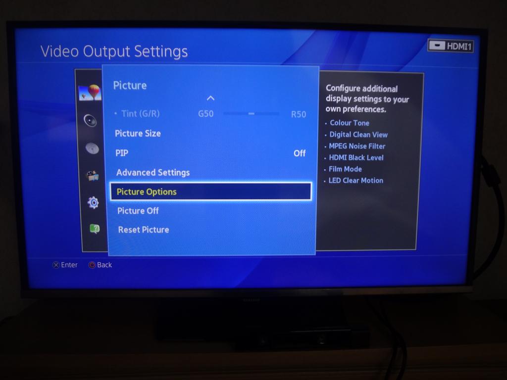 Two picture settings modes