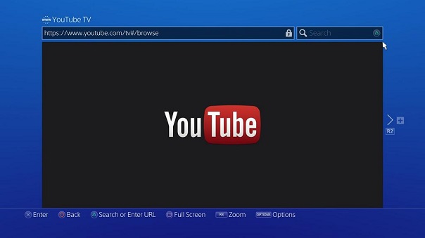 Play YouTube videos on PS4