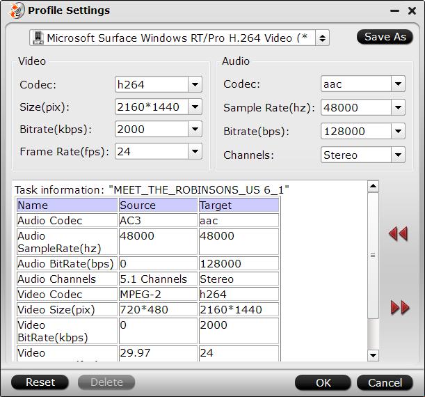 Adjust output file size