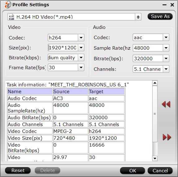 Change output file resolution