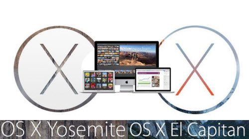 Comparison of Mac OS X 10.11 El Capitan and 10.10 Yosemite