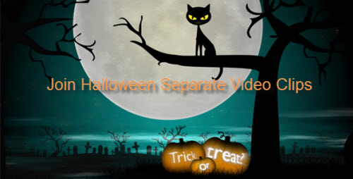 Join Halloween video clips into one