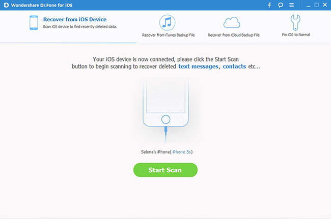 Wondershare Dr.Fone for iOS(Windows)