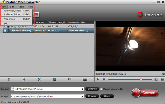 pavtube 4k video converter Tutorials to Transcode H.265 to H.264 for Playback