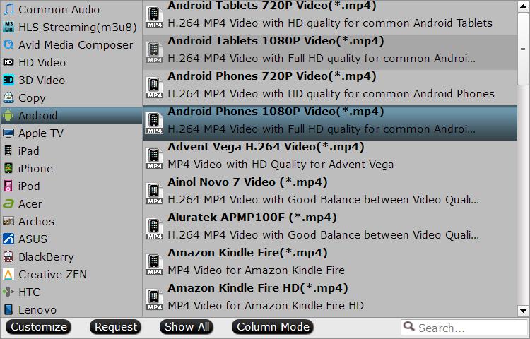 Android preset file format