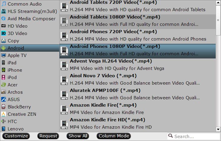 Android preset file format