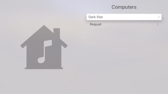 Select computers on Apple TV