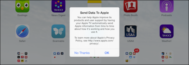 Send data to Apple