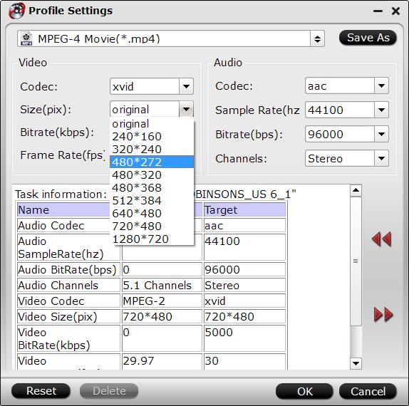 Adjust output file resolution