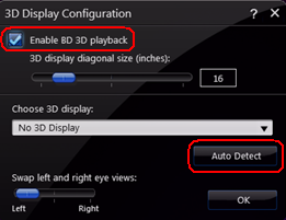 Tick off enable BD 3D Playback
