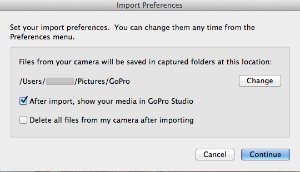 Set import preference