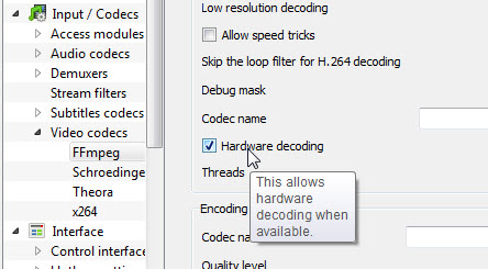 Hardware decoding