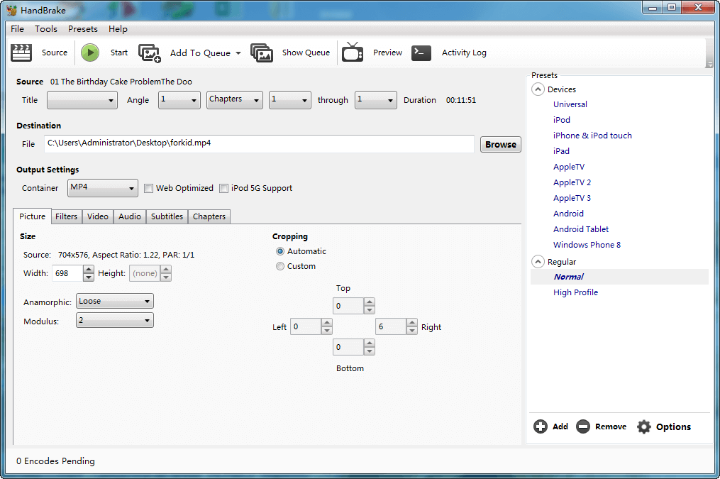 Handbrake No Valid Source Found