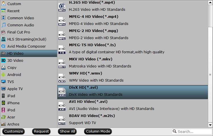 Output DVD player supported file format