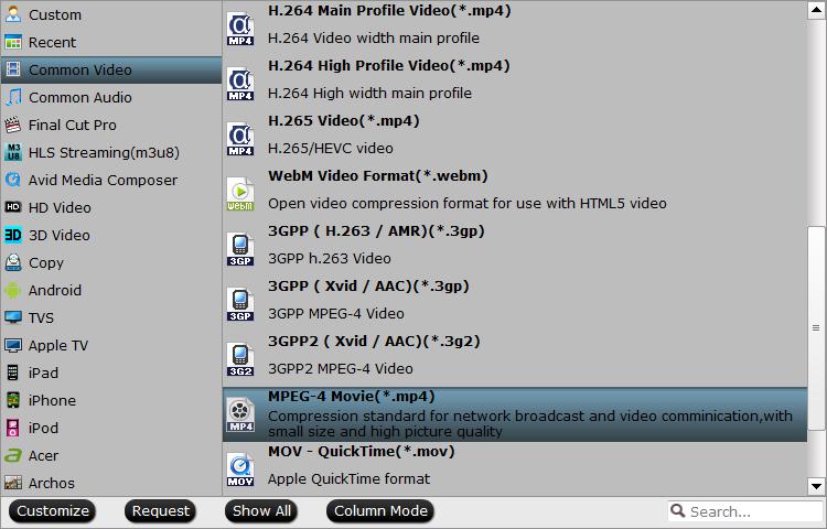 Output WD TV Mini playable file formats