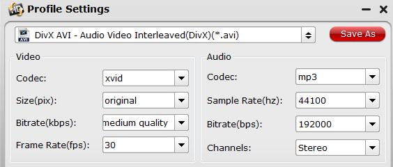 Adjust output profile parameters