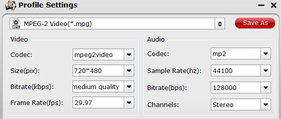 Adjust output profile settings