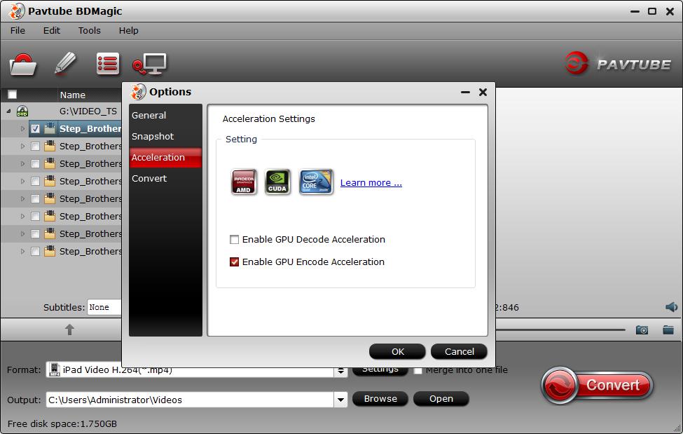 Enable H.265 GPU encode acceleration349