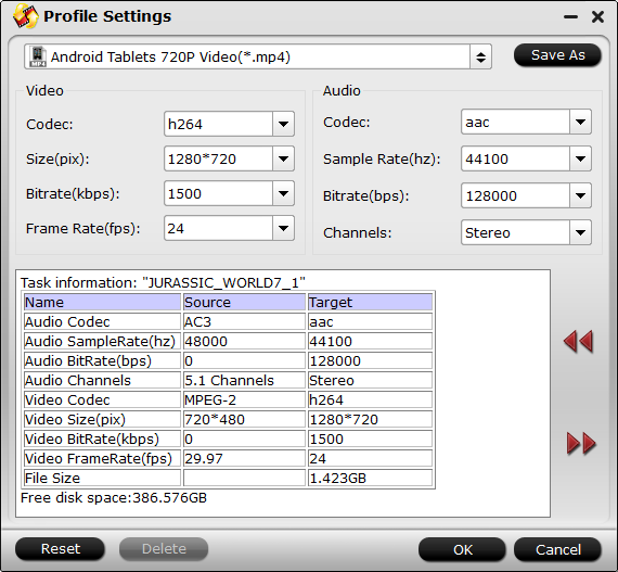 android tablest 720p settings How to Rip and Put DVD movies to LG G Pad IV (G Pad X2 Included)