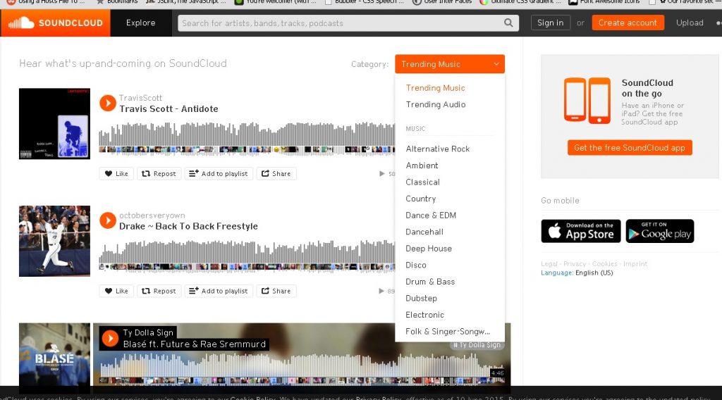 SoundCloud audio recorder