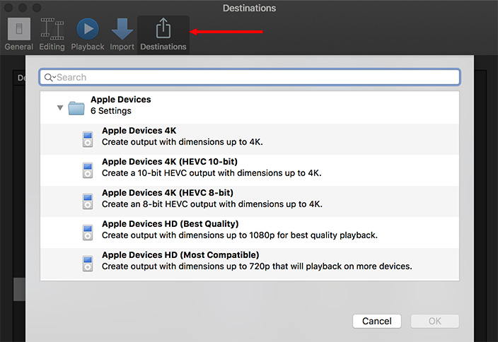 Drag the compressor settings from the right side to the left