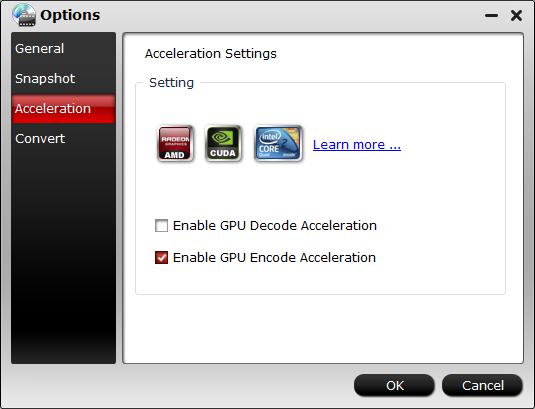 Enable GPU encode acceleration