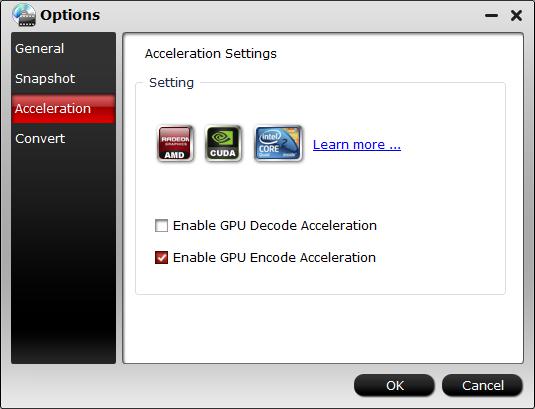 Enable GPU Encode Acceleration