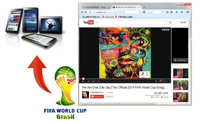 Watch YouTube FIFA World CUP Theme Songs on the move