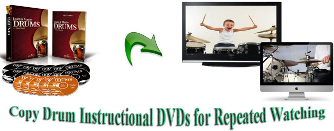 Copy Drum Instructional DVDs for Repeated Watching