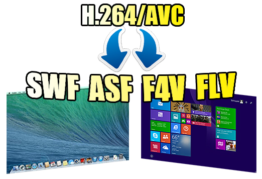 Convert H.264/AVC Files to SWF/ASF/F4V/FLV on Windows 8.1/Mavericks