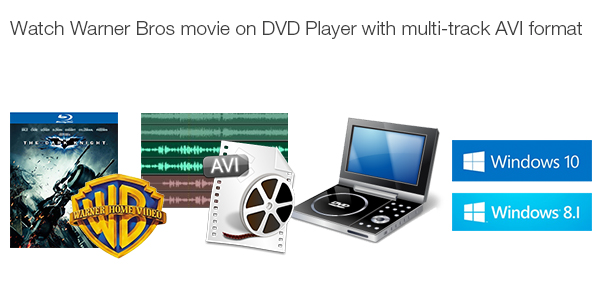 Rip Warner Bros DVD Movie to AVI with Multi-track for Playing on DVD Player