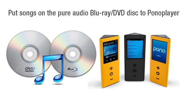 Put Songs on the Pure Audio Blu-ray/DVD Disc to PonoPlayer