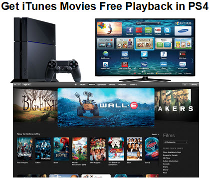 Do I have any chance to play iTunes M4V movies on PS4 freely?