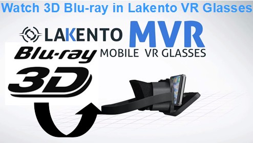 Want to Output 3D Blu-ray to 3D SBS MP4 to Watch with Lakento MVR Glasses