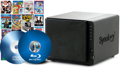 Upload Blu-ray/DVD copy to Synology DS414 without Quality Loss