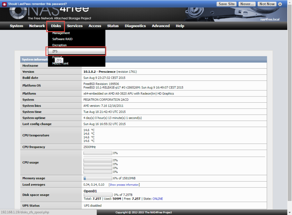 Copy DVD and Blu-ray to Nas4Free NAS Server